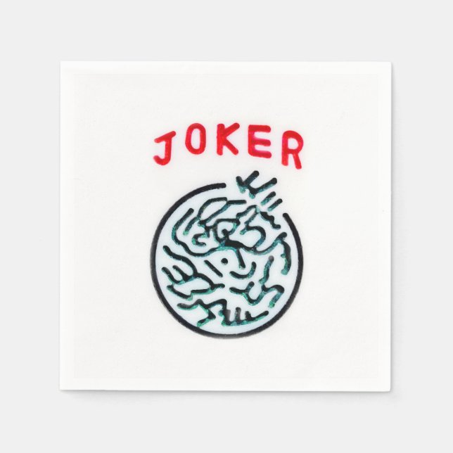 MahJong tile symbol Joker  Napkin (Front)
