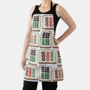 Mahjong Tiles Luck Strategy Player Fans Apron