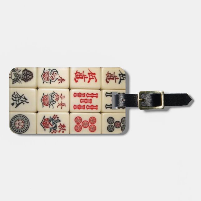Mahjong tiles luggage tag (Front Horizontal)