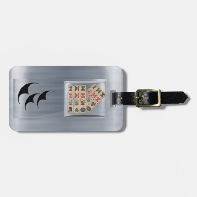 Mahjong tiles luggage tag (Front Horizontal)