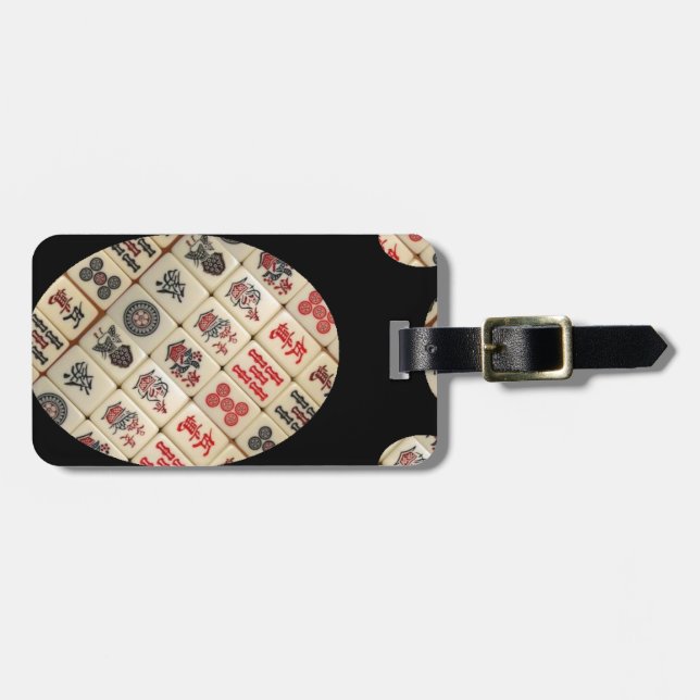 Mahjong tiles luggage tag (Front Horizontal)