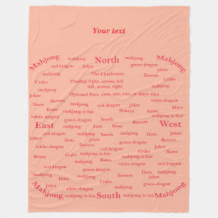 Mahjong tiles names in words fleece blanket