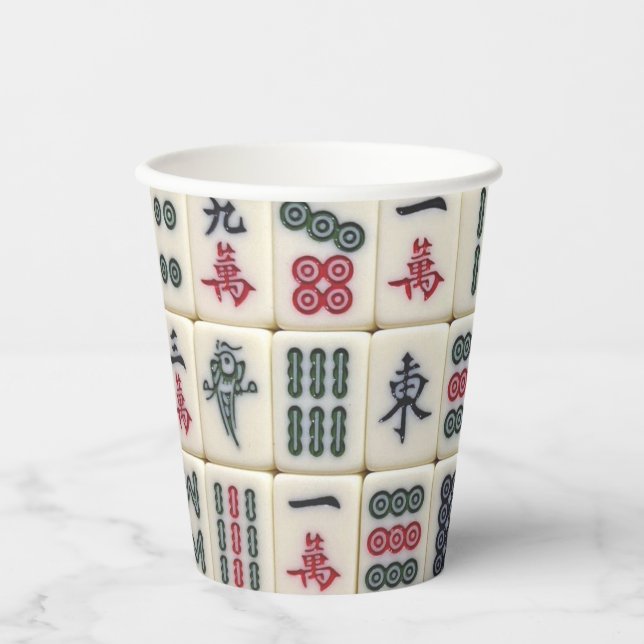 Mahjong Tiles Paper Cups (Front)