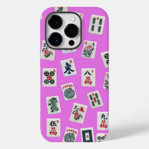 MahJong tiles photography on pink background  Case-Mate iPhone 14 Pro Case