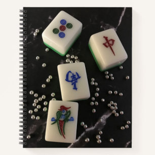 Mahjong Tiles Spiral Notebook