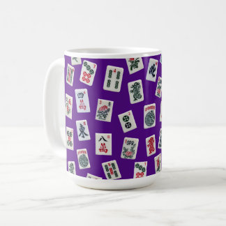 MahJong tiles (symbols) on purple Coffee Mug