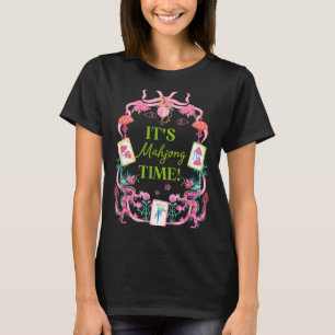 Mahjong time coquette bow aesthetic mah jong playe T-Shirt