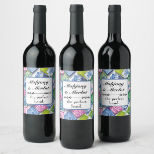 Mahjong Wine Label