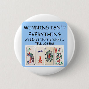 MAHJONG winner 6 Cm Round Badge