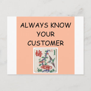 MAHJONG winner Postcard