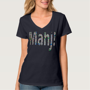 Mahjong Women's V Neck T-Shirt - Mahj!