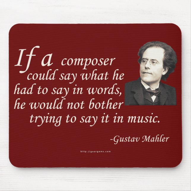 Mahler on Composing Mouse Mat (Front)