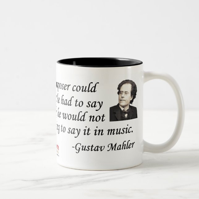 Mahler on Composing Two-Tone Coffee Mug (Right)