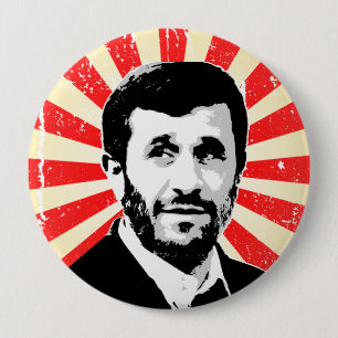 Mahmoud Ahmadinejad 10 Cm Round Badge