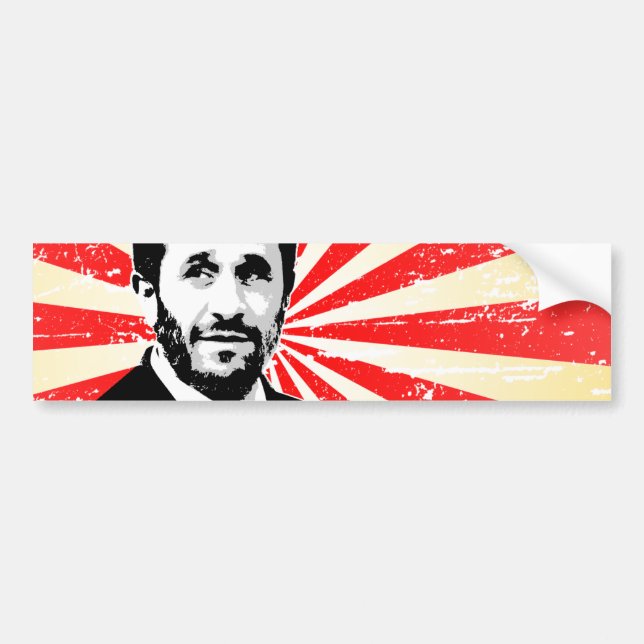 Mahmoud Ahmadinejad Bumper Sticker (Front)