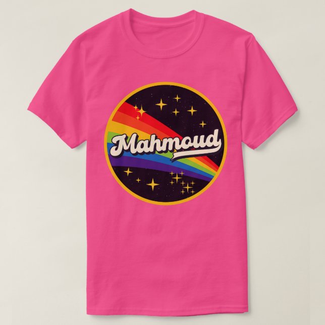 Mahmoud Rainbow In Space Vintage Style T-Shirt (Design Front)