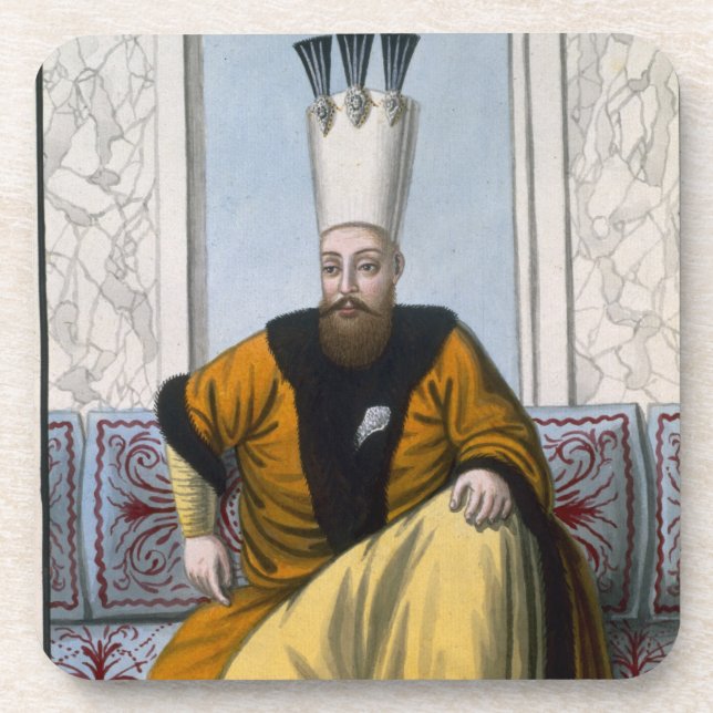 Mahmud I (1696-1754) Sultan 1730-54, from 'A Serie Coaster (Front)