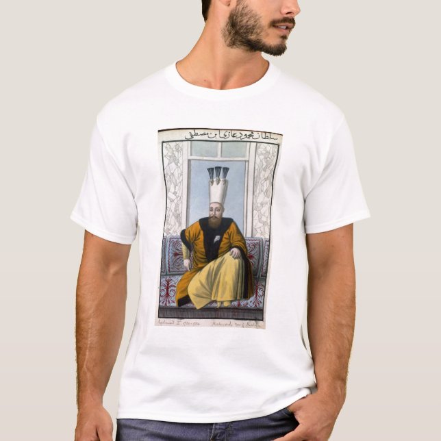 Mahmud I (1696-1754) Sultan 1730-54, from 'A Serie T-Shirt (Front)