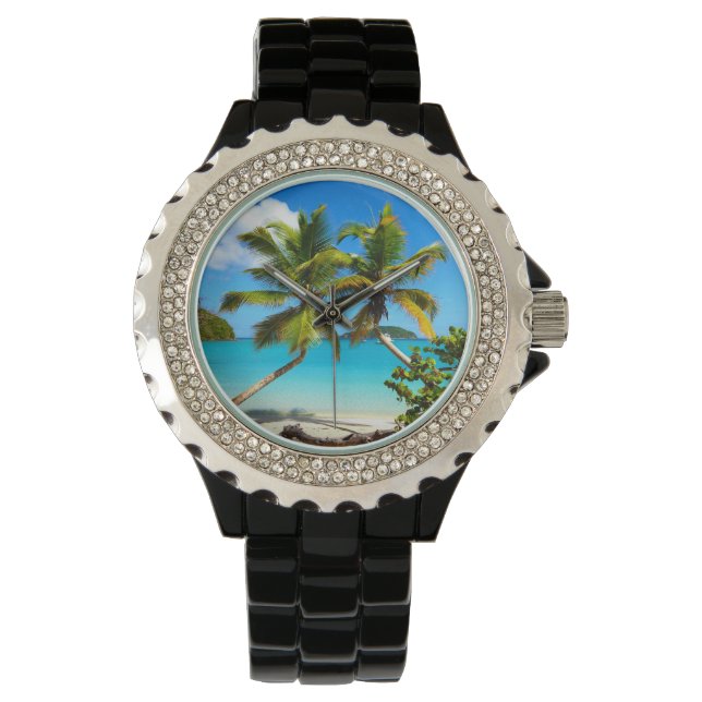 Maho Bay Beach Palm Trees - St John Watches (Front)