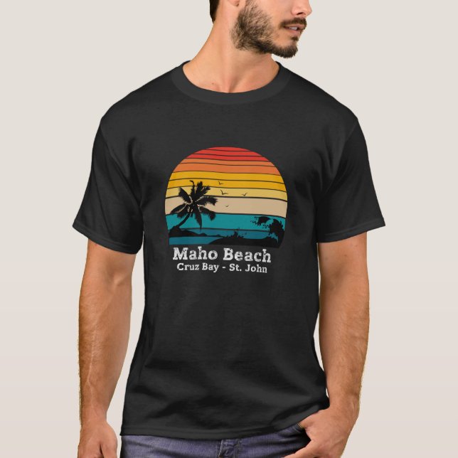 Maho Beach Cruz Bay - St. John T-Shirt (Front)