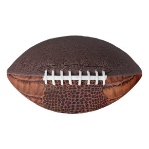 Mahogany Alligator Classic Reptile Leather (Faux) American Football