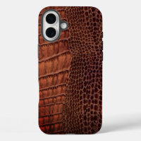 Mahogany Alligator Classic Reptile Leather (Faux)