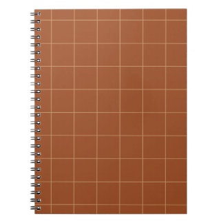 Mahogany Chequered  Notebooks