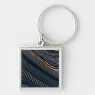 Mahogany Goldsheen Obsidian Key Ring