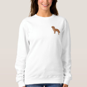 Mahogany Red Golden Retriever Cute Canine Dog Art Sweatshirt