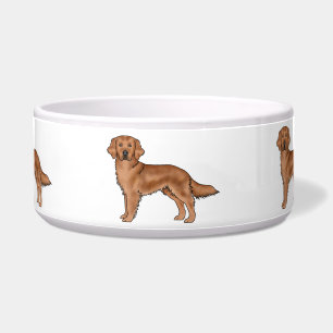 Mahogany Red Golden Retriever Cute Cartoon Dogs