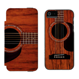 Mahogany Top Acoustic Guitar Incipio Watson™ iPhone 5 Wallet Case