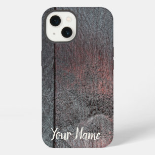 Mahogany wood background used look iPhone 13 case