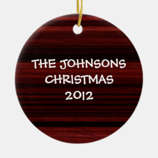 Mahogany Wood Ceramic Tree Decoration