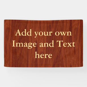 Mahogany wood fibre seamless background banner