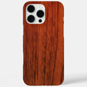 Mahogany Wood Print iPhone 16 Pro Max Case