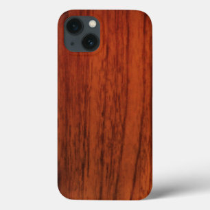 Mahogany Wood Print iPhone 13 Case