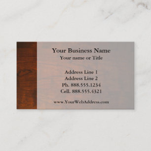 Mahogany Wood Texture Business Card