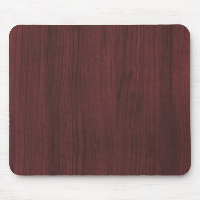 Mahogany wood texture mouse mat (Front)