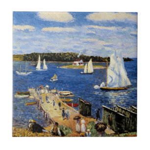 Mahone Bay by William Glackens Tile