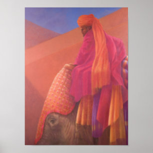 Mahout and Elephant Poster