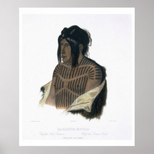 Mahsette-Kuiuab, Chief of the Cree Indians, plate Poster