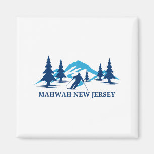 Mahwah new jersey ski resort skiing skier magnet