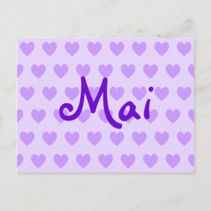 Mai in Purple Postcard