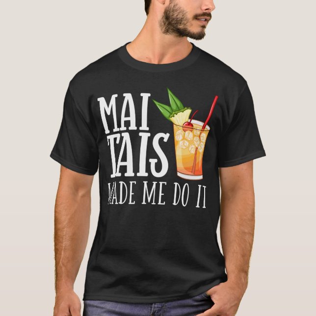 Mai Tai Cocktail Drink Recipe Mix Glass T-Shirt (Front)