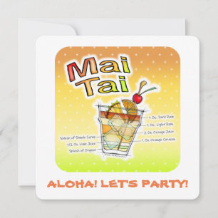 MAI TAI COCKTAIL RECIPE ART