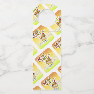 MAI TAI COCKTAIL RECIPE ART BOTTLE TAG