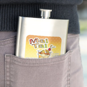 MAI TAI COCKTAIL RECIPE ART HIP FLASK