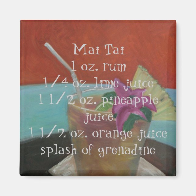 "Mai Tai " Magnet (Front)