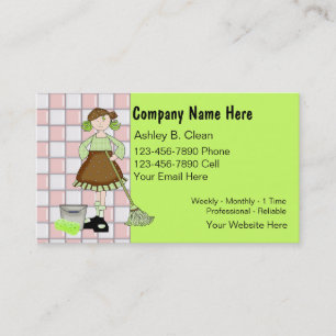 Maid Business Cards