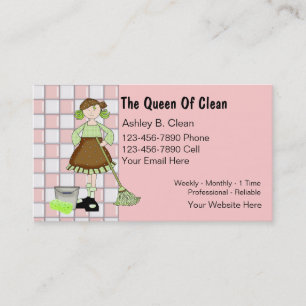 Maid Business Cards